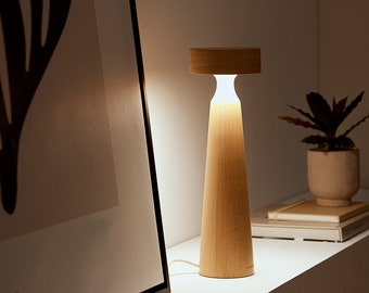 Wooden LED Table Lamp, Reading Lamp, Desk Light, Nightstand Lamp, Bedside Light, Modern Light, Decorative light, Table light, Perfect Gift