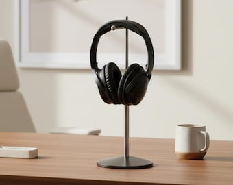 Personalized Stainless Steel Gaming Headphone Stand: Gamer Gift, Heavy Duty.