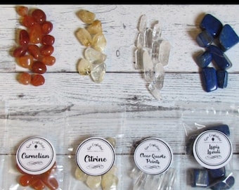 Crystal Grid, Crystal Sets, 6 Healing Stone Crystal Sets in your Choice of 32 Crystals offered. Crystal Gridding, Meditation & Manifestation