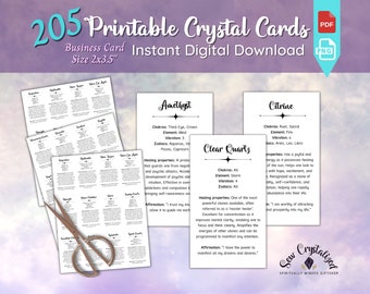 Printable Crystal Card Descriptions