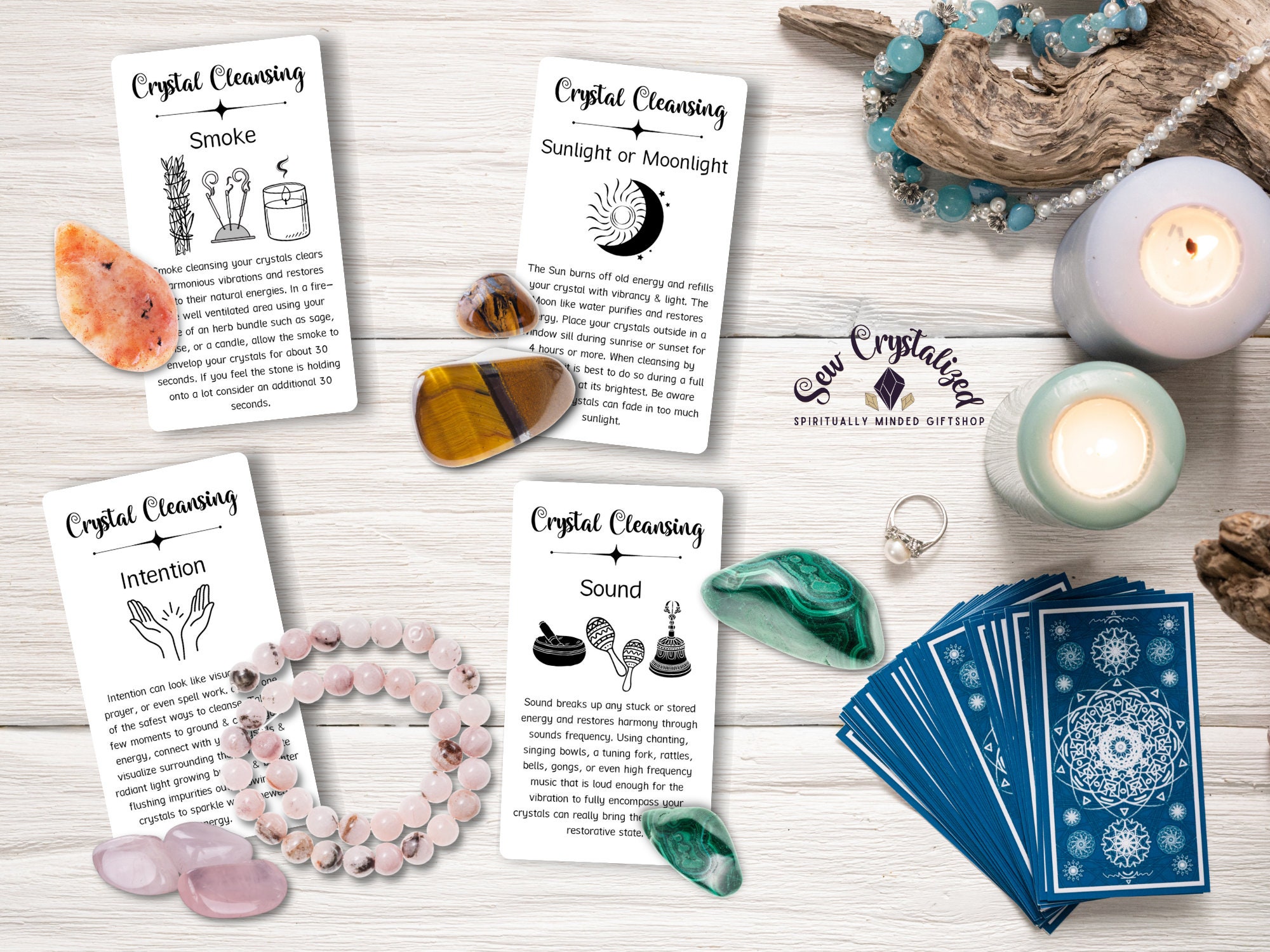 Cleanse Card Printable Crystal Cleansing Card Descriptions - Etsy