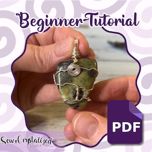 Wire Wrapping Tutorial für Anfänger Wie man einen getrommelten Kristall umwickelt