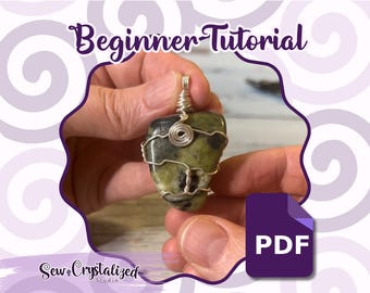 Beginner Wire Wrapping Tutorial. How to Wire Wrap a Tumbled Crystal