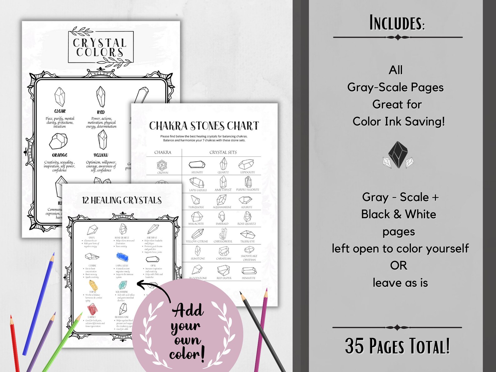 Crystal Journal, Digital Crystal Journal, Healing Crystal Journal ...