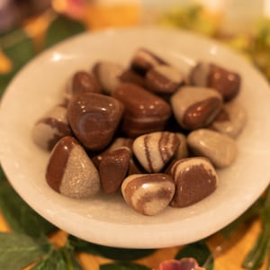 Pedra Lingam, Lingam Polido Tumbles, Cristais Shiva Lingam, Cristais Escorpião
