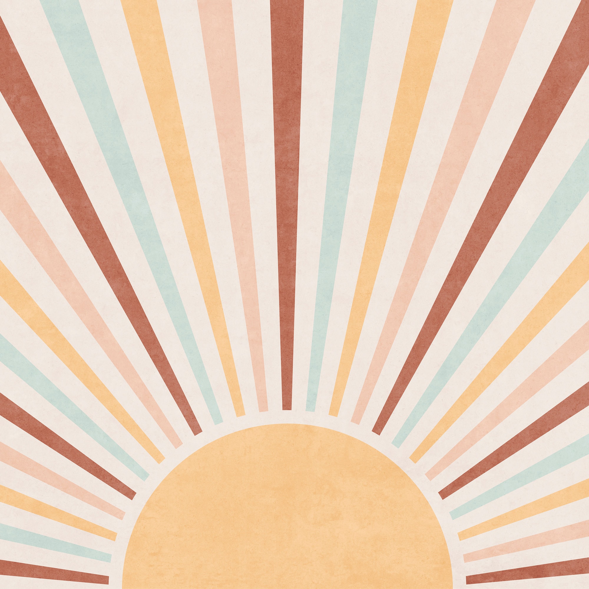 Boho sun print Boho sun wall art Boho printable wall art | Etsy