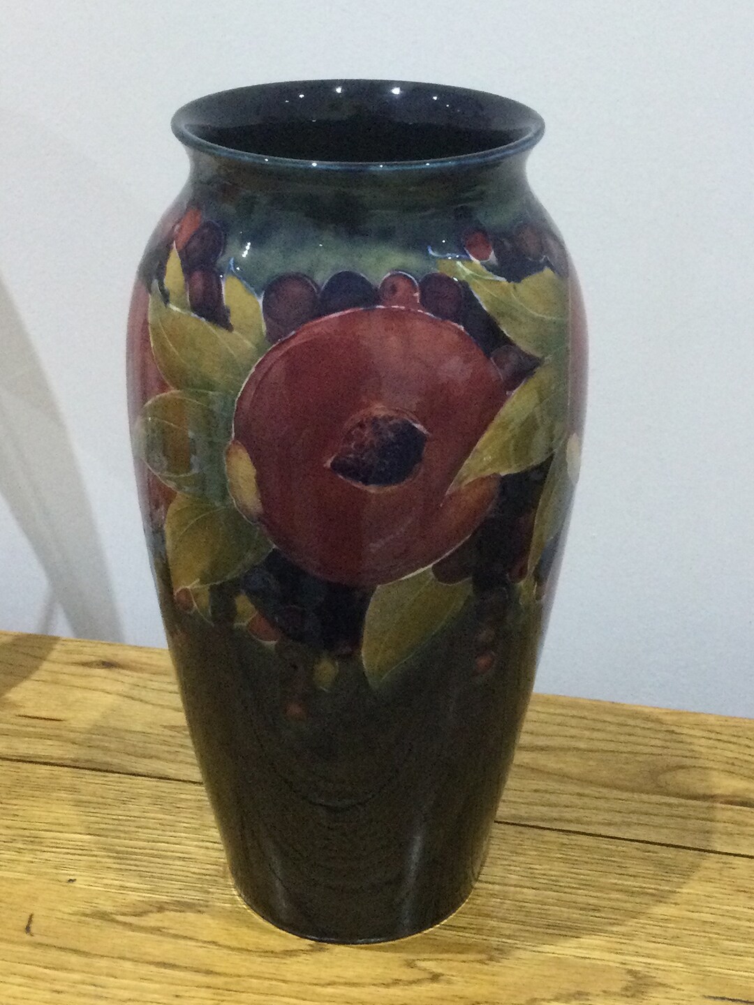 Large William Moorcroft Early Pomegranate Vase Etsy Canada