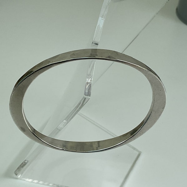 Tone Vigeland Norway Retro Thick / Thin Silver Bangle