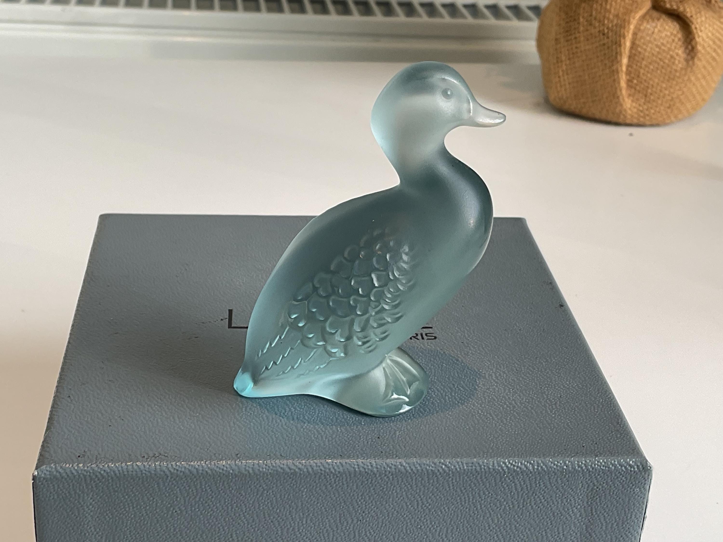 新品 LALIQUE ラリック Canard カモ アヒル 置物 新品 LALIQUE