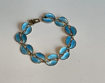 Vintage David Andersen Sterling Silver 925S and Blue Enamel