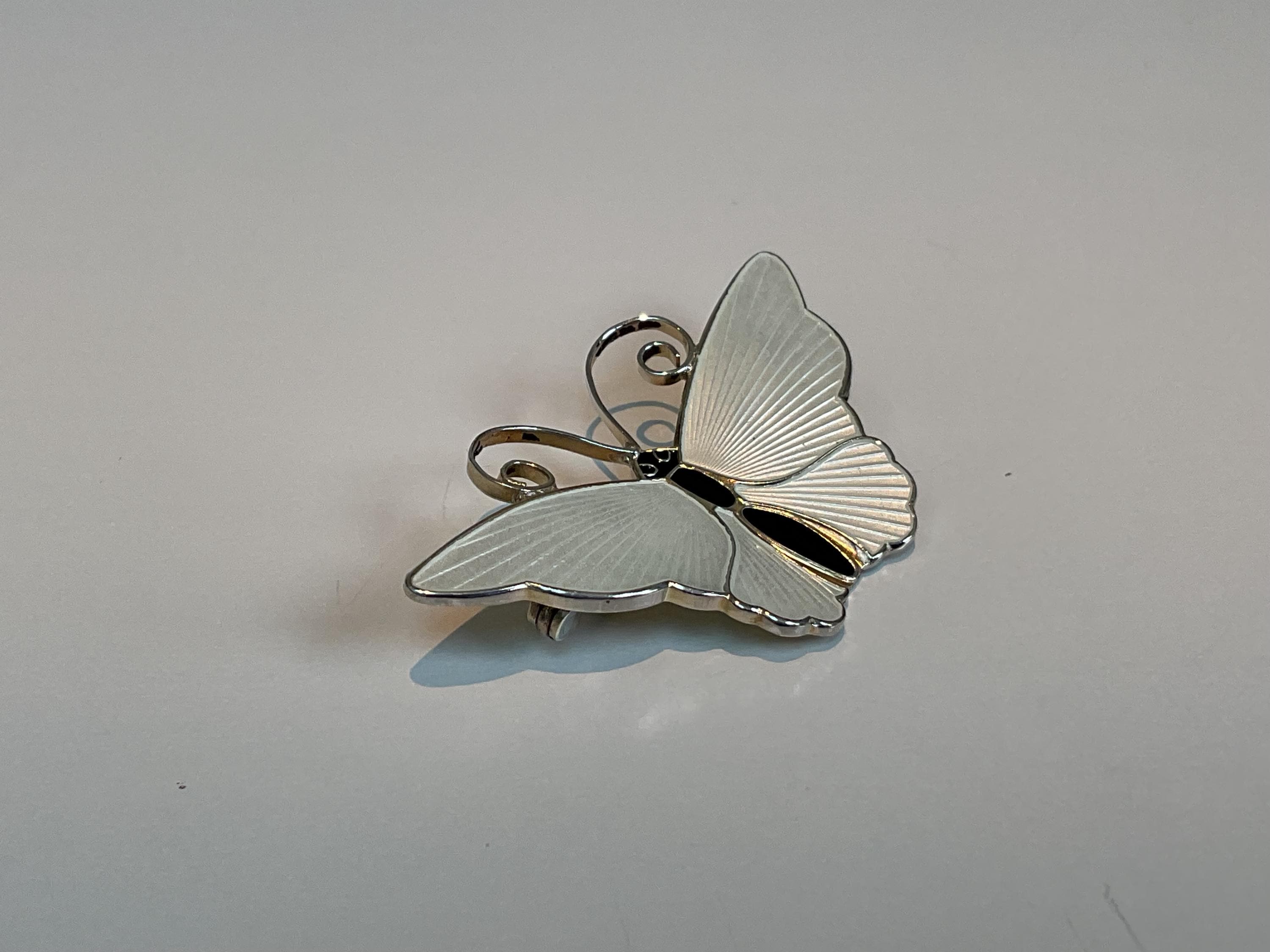 DAVID ANDERSEN ノルウェー 蝶々 北欧 ブローチ デビッド デビッド