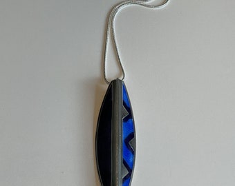 Embla Norway Double Sided Enamel on Silver Pendant