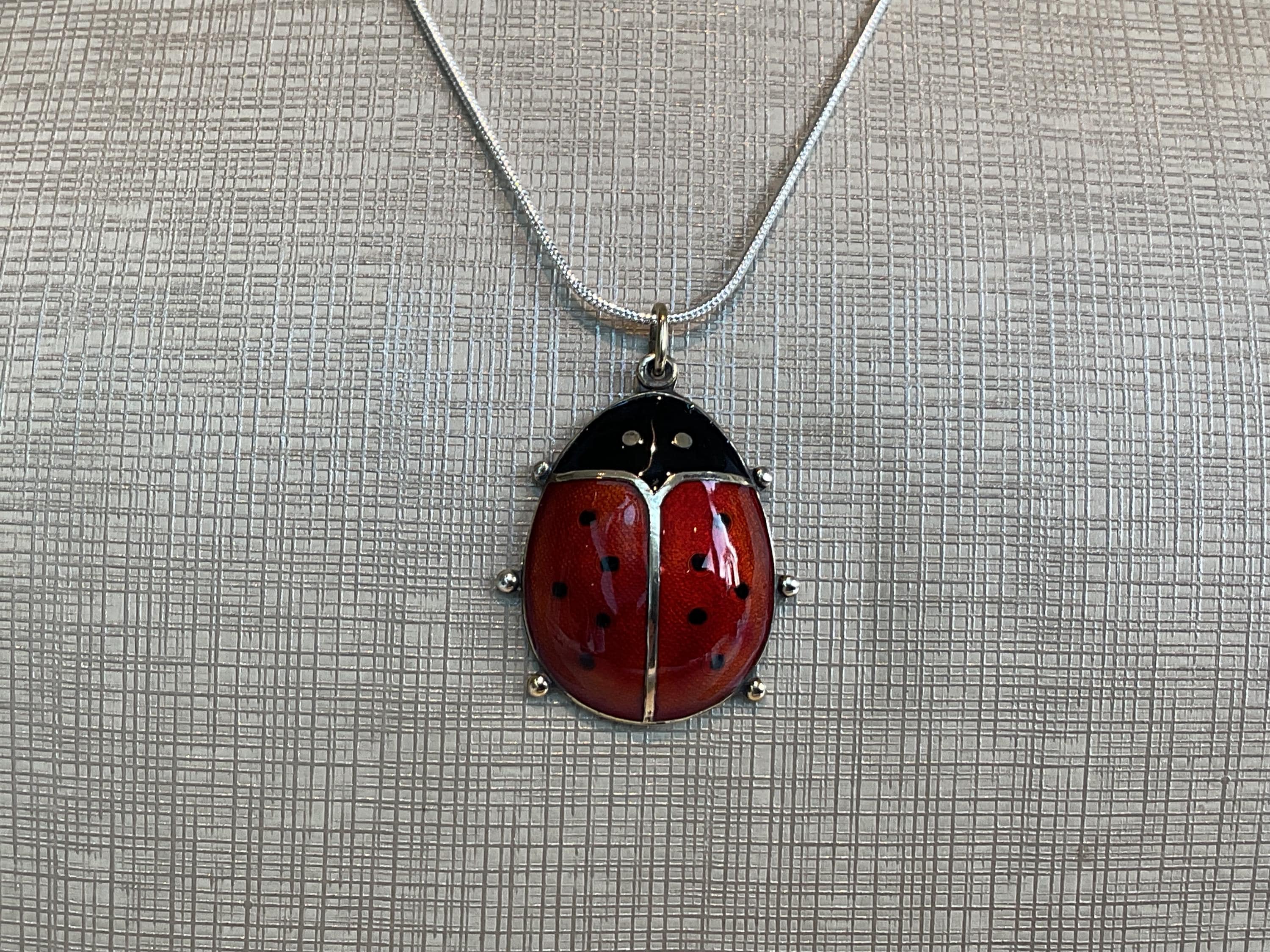 Silver and enamel necklace david anderson - Etsy 日本