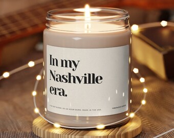 En mi vela de la era de Nashville - Regalo Swiftie - Refranes divertidos - Vela perfumada no tóxica - Regalo para eras