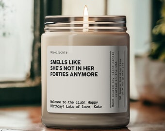 Personalized Funny 50th Birthday Candle Gift for Birthday Girl or Guy | 50th Birthday gift | Birthday Girl or Guy Fifties Nontoxic Candle