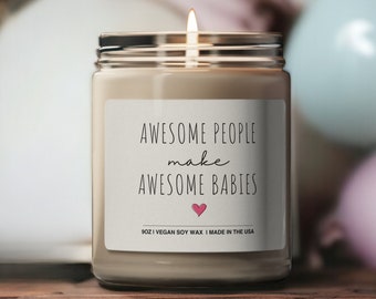Regalo para futura mamá / Regalo para mamá primeriza / Paquete de cuidado para nueva mamá / Vela orgánica para baby shower / Mamá embarazada / Futuros padres