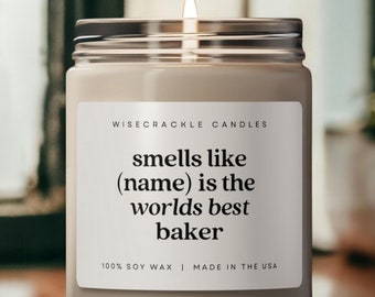 Bäcker Geschenk, Bäcker Kerze, lustiges Bäcker Geschenk, Geschenk für Koch, Konditor Geschenk, Kochschulabschluss Geschenk, Backliebhaber Geschenk, Geschenk für Bäcker