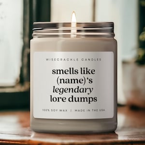 DnD Dungeon Master Candle, Table Top Gamer Gift, Dungeons and Dragons Funny Gift, DnD, DnD Player Gifts, Lore Gift