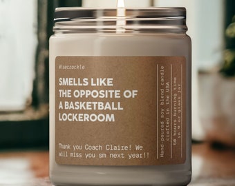 Basketball Coach Geschenk, Basketball Coach Candle, Geschenk vom Basketball-Team, lustiges Basketball Geschenk, Basketball Mom Geschenk, Saisonende