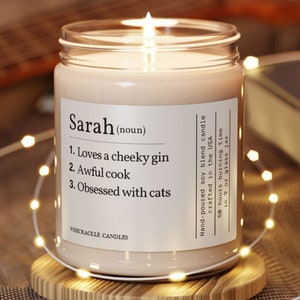 Personalized Candle For Best Friend, Custom Gift Candle, Friendship Gifts, Best Friend Candle, Birthday Gift For Her