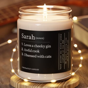 Personalized Candle For Best Friend, Custom Gift Candle, Friendship Gifts, Best Friend Candle, Birthday Gift For Her