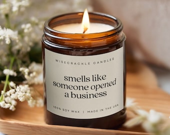 New Small Business Owner Gift | Artisan Startup Gifts | Opening Business, Self-employed Entrepreneur, Manifest Candle Hair Salon Coffee Shop