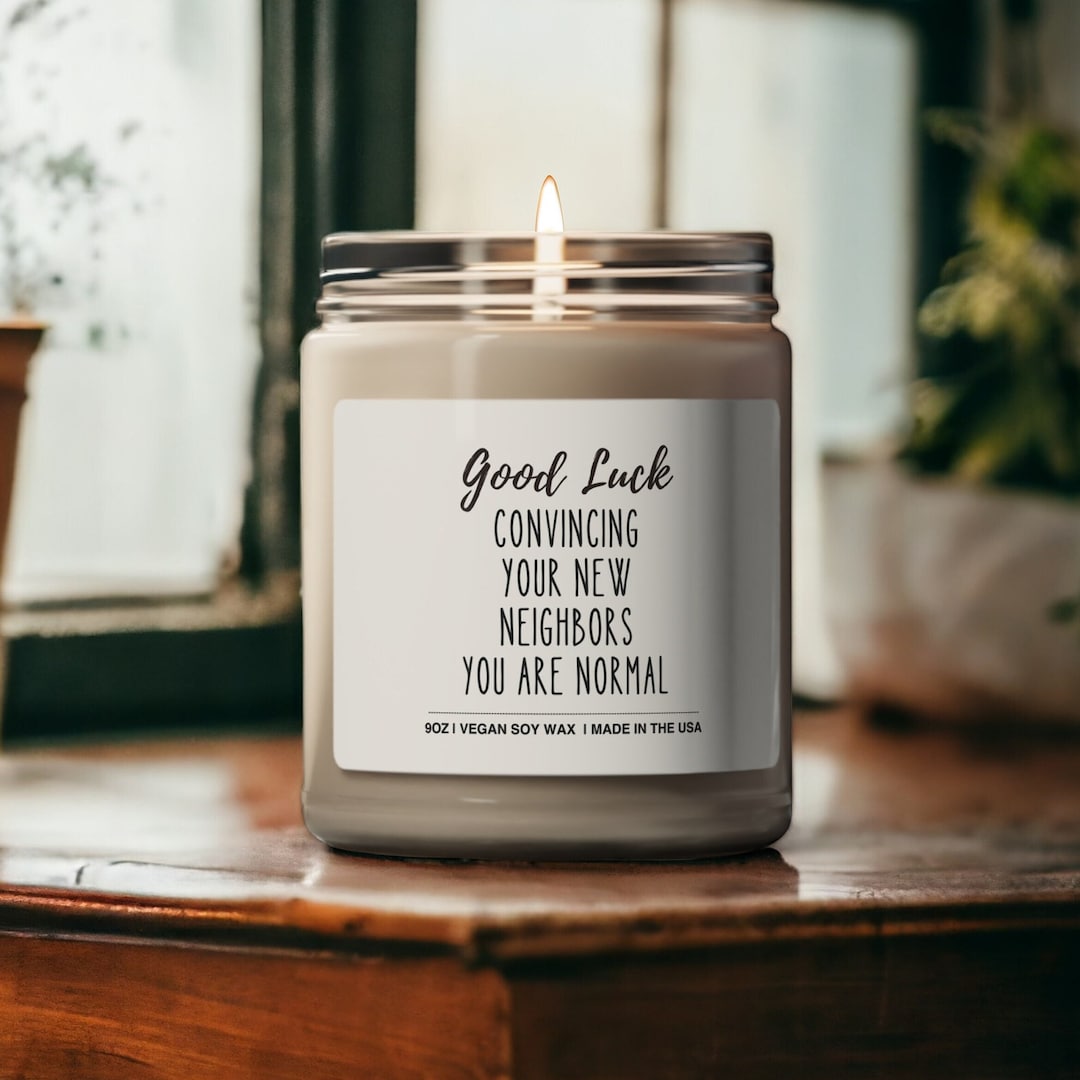 Funny Housewarming Gift | Moving Away Soy Blend Candle | Farewell Party ...