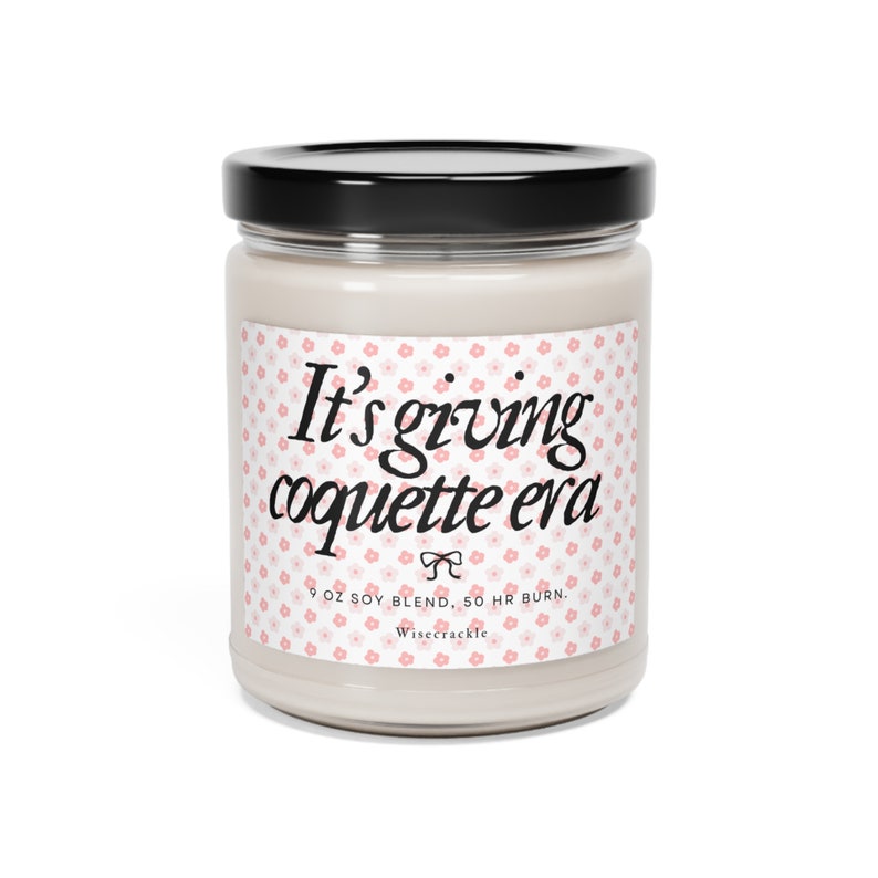 It's Giving Coquette Era Candle Cute Heart Aesthetic With Indie Charm