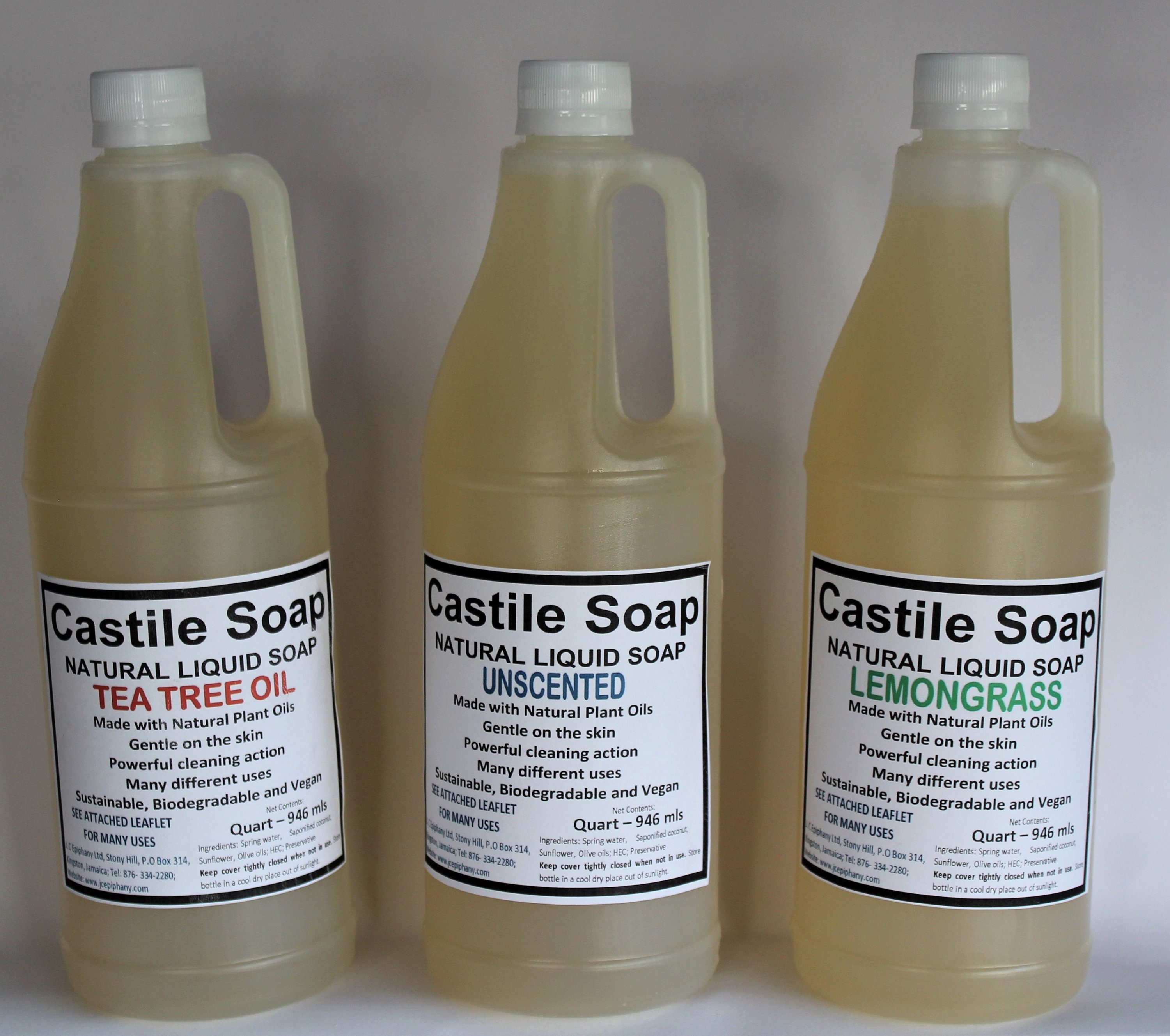 Castile Liquid Soap Unscented Essential Oils scents Etsy