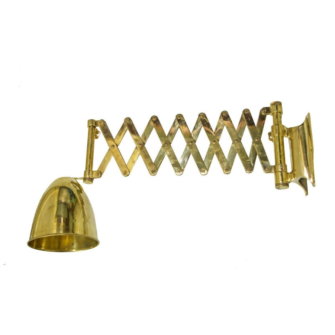 Vintage Style Industrial Swing Arm Scissor Desk Lamp Wall Stretchable