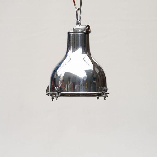 Original Vintage Nautical Ship Hanging Cargo Pendant Deck Light – Aluminium