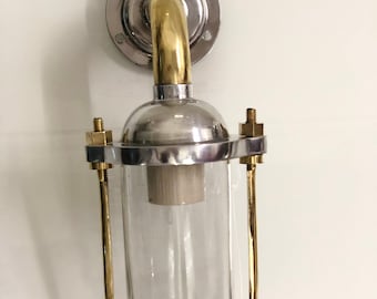 New Nautical Marine Solid Aluminium & Brass Swan Ship Bulkhead Passageway Light