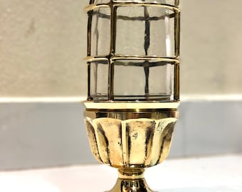 Antique Marine Solid Brass Mount Ship Bulkhead Passageway Ceiling Light/Lamp