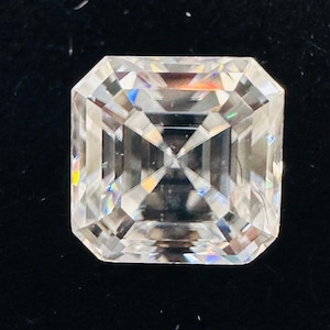 Moissanite Assher Cut 5 mm Size - Pack of 1 Pc -  Moissanite Loose Stone with GRA certificate - Color D - clarity VVS1