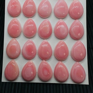 Queen Conch Shell Pear Cabs • 13x18 mm Size • Pack of 2 Pcs • AAA Quality • Flat Back • Queen Conch Cabochons