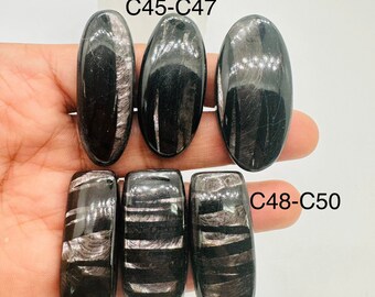May include: Five black and silver oval-shaped hair clips. The clips are arranged in two rows. The top row has three clips labeled "C45-C47". The bottom row has two clips labeled "C48-C50".