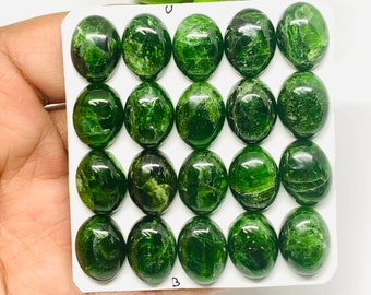 35X24 MM Natural Diopside Cabochons,Top Quality Diopside Gemstone,Diopside Loose stone,Diopside semi precious,Diopside hand Polished 41Cts.