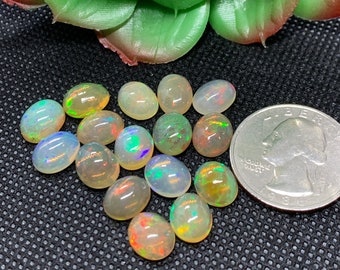 Ethiopian Opal 8X10 mm size Cabs Pack of 1 Pieces -Code #05- AA Quality (AA Grade) Opal Cabochon - Ethiopian Opal Oval Cabochon Brown