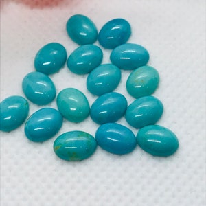 Turquoise Cabs 8X10MM size Quality AAA 100% Natural Turquoise Gemstone cabs Pack of 1 Pc- Turquoise Oval Cabochon -