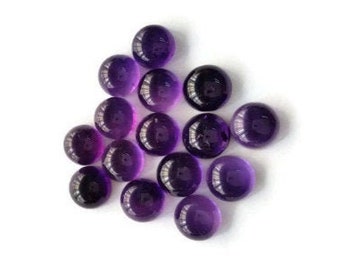 8MM Natural Amethyst Cabs, Pack of 8 Piece , Good Quality cabochon , African Amethyst cabochon