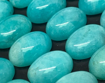 Natural Amazonite Cabochons,Loose stone,Gemstone Top Quality handmade Cabochons 100/%Natural Amazonite Beautiful Loose stone 101cts. 38X37 mm