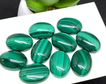 weight 90.55 crt Oval Shape Cabochon size 27x46 mm Nice Designer Malachite