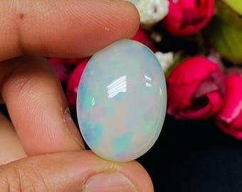 Ethiopian Opal Oval Cabs 25X18 mm size Code #C3 - Weight 17.35 cts  AAA Quality  Ethiopian Opal Cabochon