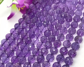 40 Perles Facettées De Bohême 8 Mm Améthyste - Neuves, Preciosa, France