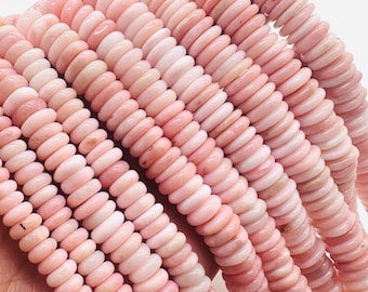 Cuentas redondas irregulares de ópalo rosa - Tamaño 6/8/10/12/14 mm - Calidad AAA - Largo 40 cm - Ópalo rosa peruano natural