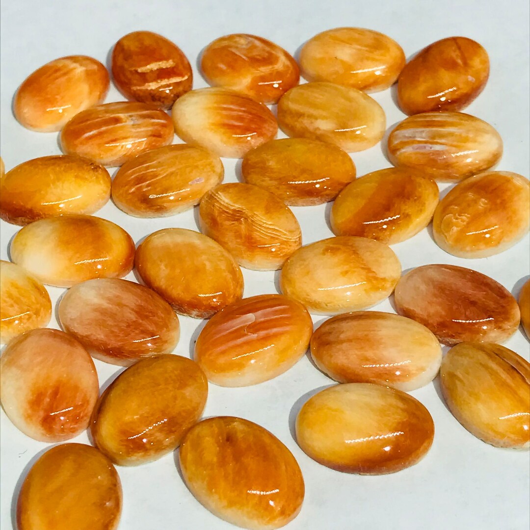 Spiny Oyster Shell Cabochon • 13x18 Mm Size • Pack of 1 Piece • AAA ...
