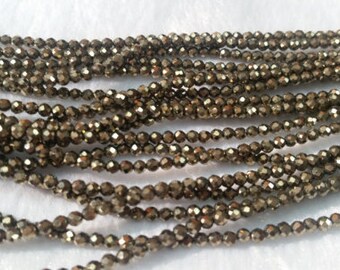 Hilo Cuentas 33 Cm Cuentas De Malaquita Natural Facetadas 2.5mm | Collar De 33cm | Para Joyería Handmade Collar Malaquita Facetada Eklavya