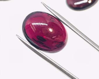 Garnet Oval 15X20 MM Cabs, Pack of 1 Pieces, Good quality Cabochons , natural red garnet , garnet cabs , Origin India