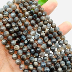 Sunstone Round Beads 6 mm AAAA Quality 40 cm Strand • Top Grade • Black Sunstone Round shape Beads  • Natural Sunstone Beads