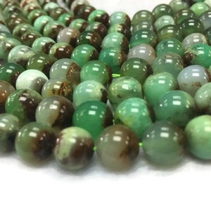 12mm Chrysoprase  Round Beads, AA quality , Natural gemstone beads- Length 40 cm . Green Chrysoprase Perfect Round shape